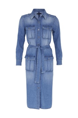 TK Maxx - Women - Blue Denim Utility Dress - &euro;39.99