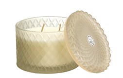 TK minimalist beigeglasscandlewithlid &euro;12.99