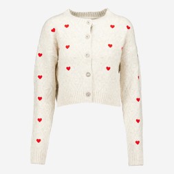 TK MAXX Grey red love heart knit cardigan €26.99