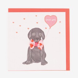TK MAXX Labrador Valentines Card €3.29 RRP €5.99