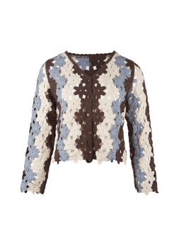 TK Maxx Women Brown & blue crochet top €26.99