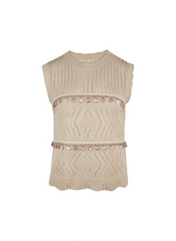 TK Maxx Women Cream top with shells €26.99