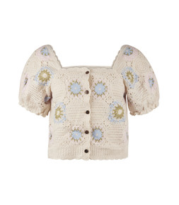 TK Maxx Women Pink & blue crochet top €22.99