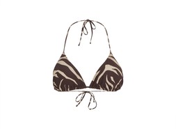TK Maxx Brown animal print bikini top €8.99