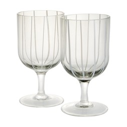 circus pairofstripedwineglasseswithstem €10.99
