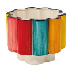 circus stripecolouredfloralplantpot €10.99