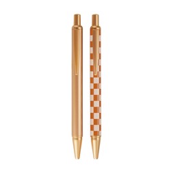diyw setof2pensgoldandpinkcheckered €6.49