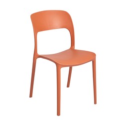 fantastical orangeplasticdiningchair €36.99