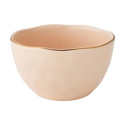 fantastical pinkcerealbowlwithgoldrim €8.99