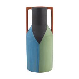 folkelore 3colourpaintedvasewithterracottahandles €19.99