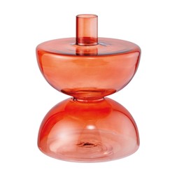 Kitchen 60s Summer burnt orange Glass Candle Holder €13.99