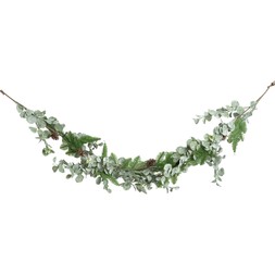 kitschmas fauxgreenfoliagegalandwithpinecones €10.99