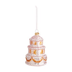 kitschmas threetierpinkcakebauble bs €6.49