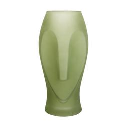 neoclassical greenflostedglassgreenfacevase €22.99