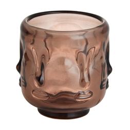 neoclassical purpleglasstealightholderwithfaces €3.99