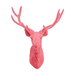 TK Maxx Colourful Hot Pink Flocked Reindeer Head €24.99