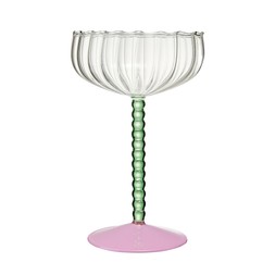 TK Maxx Colourful Pink Base Coupe Glass €8.99
