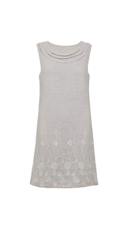 TK Maxx - cream linen dress with floral detail &euro;44.99