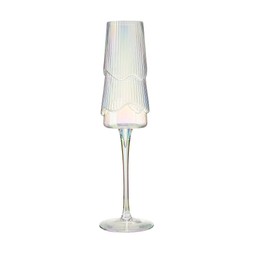 TK Maxx Geo-digital Ribbed Flute Glass €8.99