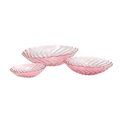 TK Maxx Geo-digital set Of 3 Pink Glass Bowls €19.99