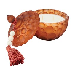 TK Maxx glam Burnt Orange Glass Scented Candle With Lid €8.99