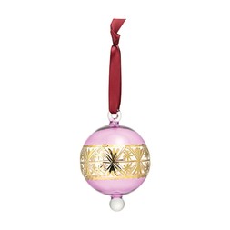 TK Maxx glam purple & gold Glass Bauble €6.49