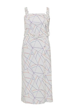 TK Maxx - GOLD LABEL WHITE PATTERN DRESS &euro;189.99 (RRP &euro;539)