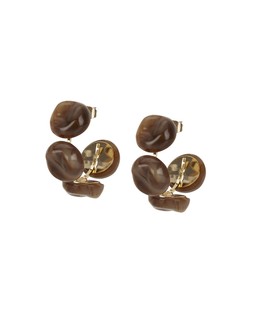 TK Maxx - gold & stones hoops &euro;10.99