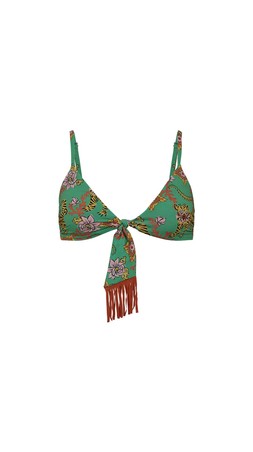 TK Maxx - green printed bikini top &euro;59.99