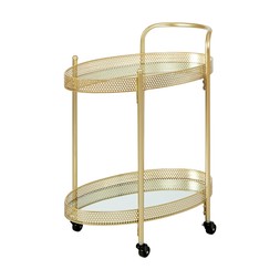 TK Maxx Jungle Gold Trolley With Mirrored Shelves €209.99