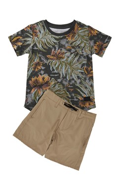 TK Maxx - Kids - brown shorts & printed t.shirt &euro;19.99