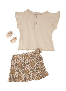 TK Maxx kids floral skirt top and hair clips €13.99