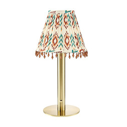 TK Maxx Kintentional Rechargable Table Lamp Printed Lampshade €27.99