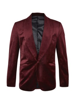 TK Maxx Men burgundy velvet jacket €84.99