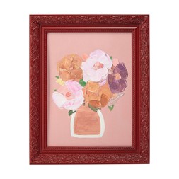 TK Maxx Scandi Flowers Painting With Red Frame €24.99