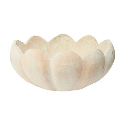 TK Maxx Scandi Handcarved Wooden Lotus Bowl €13.99