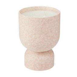 TK Maxx Scandi Textured Pink Footed Scented Candle €13.99