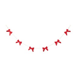 TK Maxx Scandi Velvet Red Ribbons Garland €22.99
