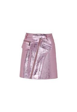 TK Maxx-Women-Gold Label-pink leather skirt &euro;149.99 (RRP &pound;XX)