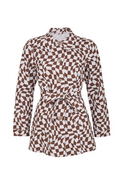 TK Maxx - Women's brown & white dress €84.99 (RRP €240.00)