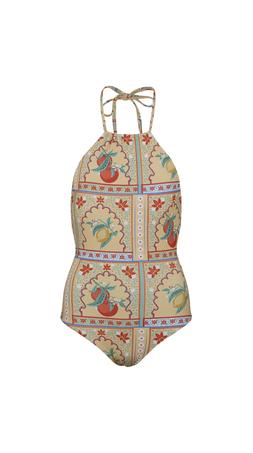 TK Maxx - yellow & fruits swimsuit &euro;22.99 (RRP &euro;74.99)