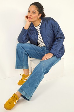 Roman Two Tone Crew Neck Jacket