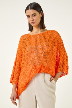 Roman Light Weight Open Knit Jumper