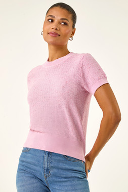 Roman Sequin Knitted Top