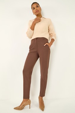 Roman Brown Straight Leg Angela Stretch Trouser