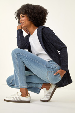 Roman Blue Slim Leg Stretch Mom Jeans