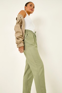 Roman Petite Sage Elasticated Waist Trouser