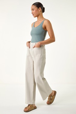 Roman Petite Stone Cotton Stretch Pocket Jean