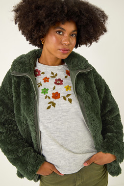 Roman Green Teddy Borg Bomber