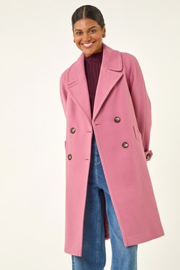Roman Pink Premium Buttoned Coat